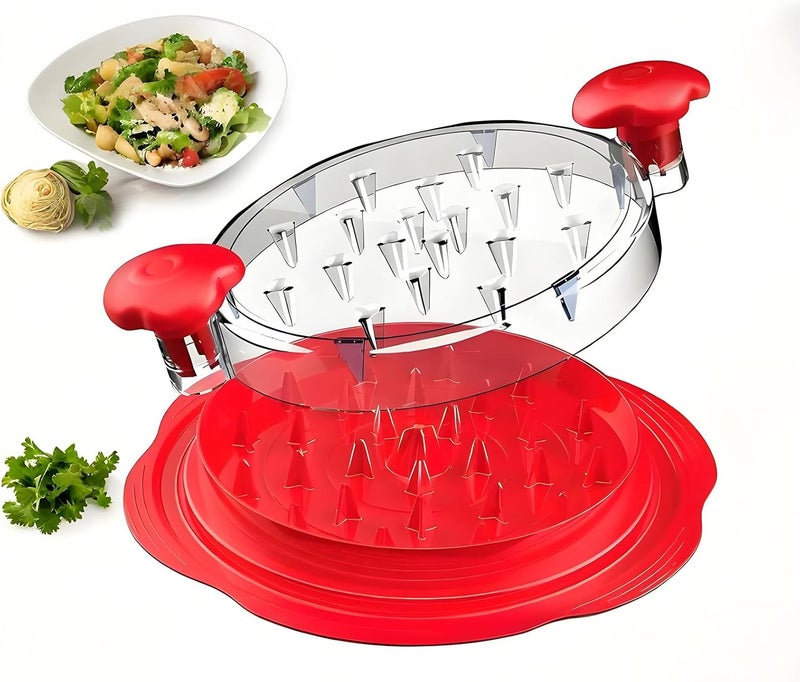 Yehenarn Chicken Shredder,Manual Meat Grinder,Pet Food Aid,High Resistance To 356 ° F,Free Of Bisphenol A,Strong Anti Slip,Easy To Use,Specially Designed For Grinding Meat And Vegetables(Red) - Image 1